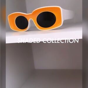 Stylish White and orange sunglasses